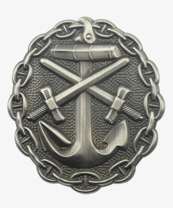 Kaiserreich Verwundetenabzeichen der Marine 1918 in Silber